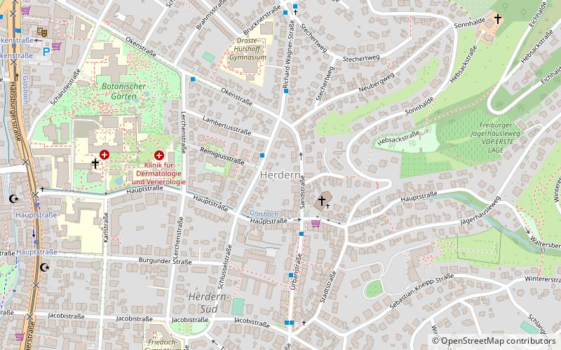 herdern fribourg en brisgau location map