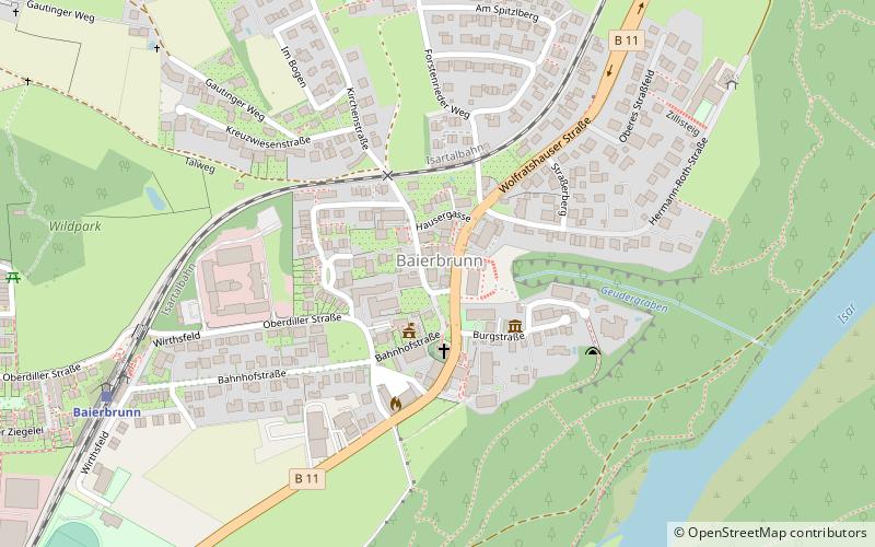 Baierbrunn location map