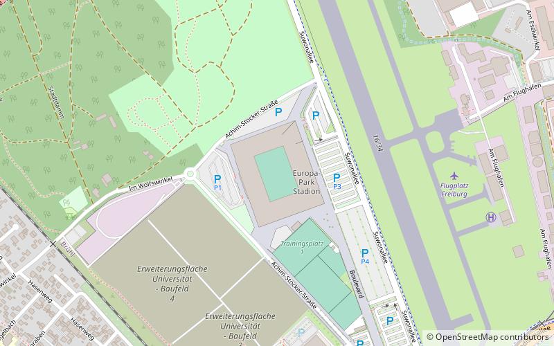 europa park stadion friburgo de brisgovia location map