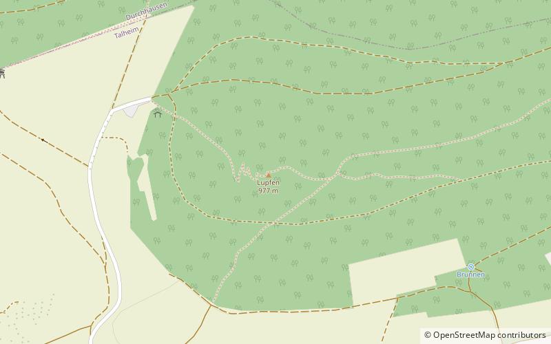 Lupfen Mountain location map