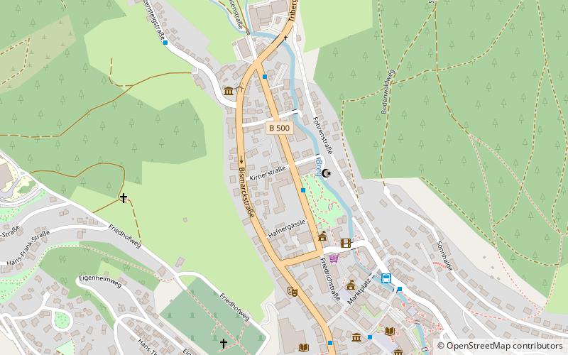 stadtische festhalle furtwangen im schwarzwald location map