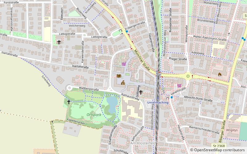 Unterhaching location map