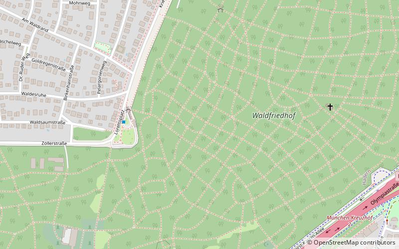 Waldfriedhof location map