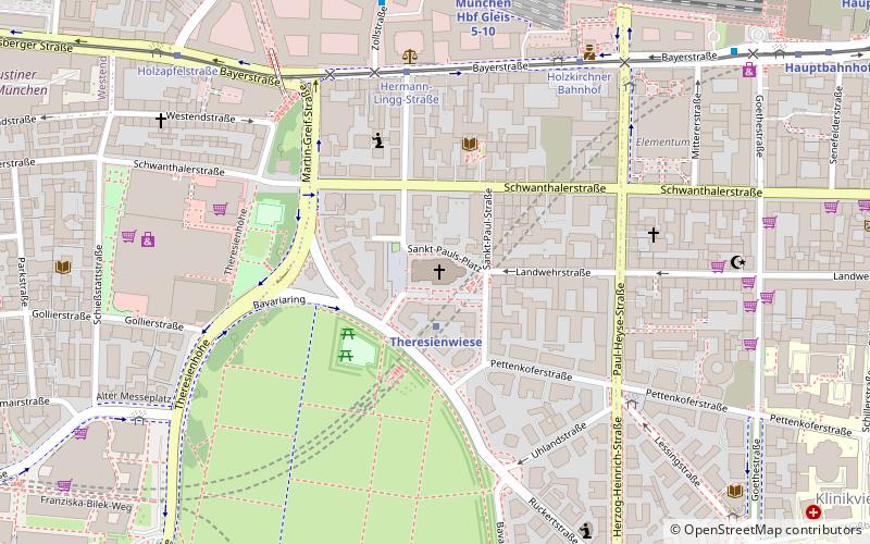 St Paul's Church location map