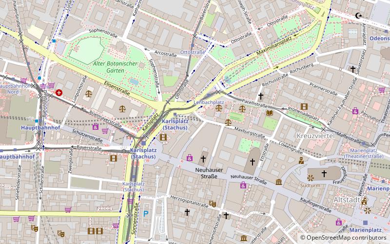 Lenbachplatz location map