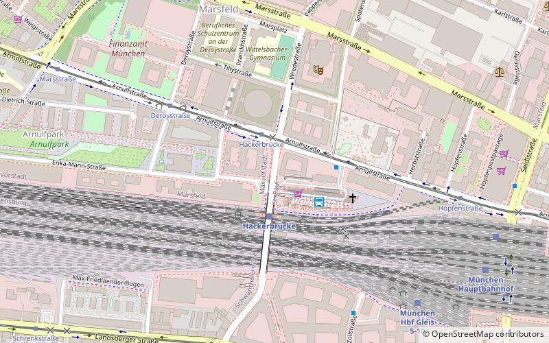 Hackerbrücke location map