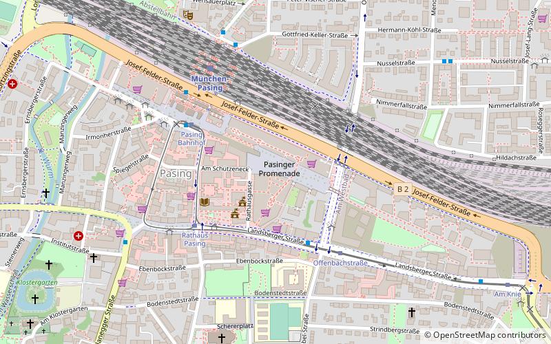 Pasing Arcaden location map