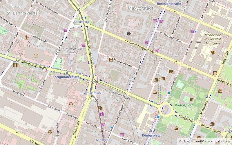 Münchner Volkstheater location map