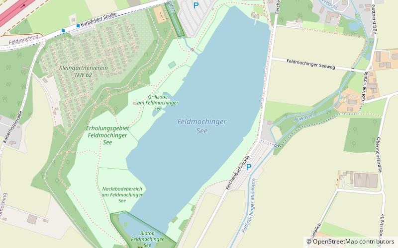 feldmoching lake munich location map