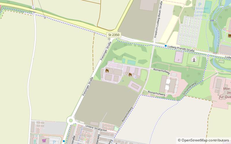 Feuerwehr TU München location map