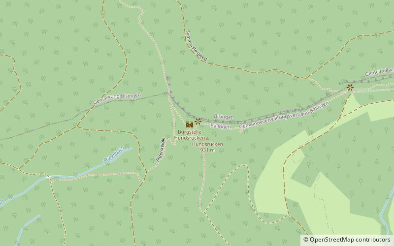 Hundsrücken location map