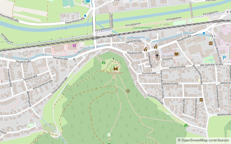 Burg Husen location map