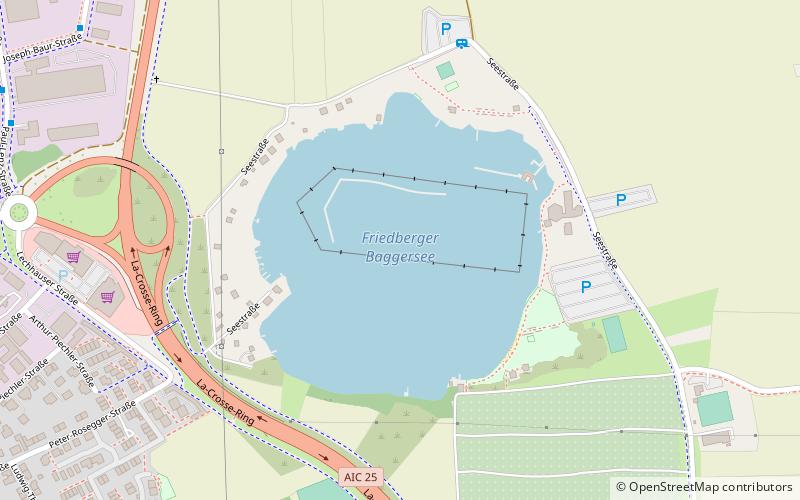 Friedberger Baggersee location map