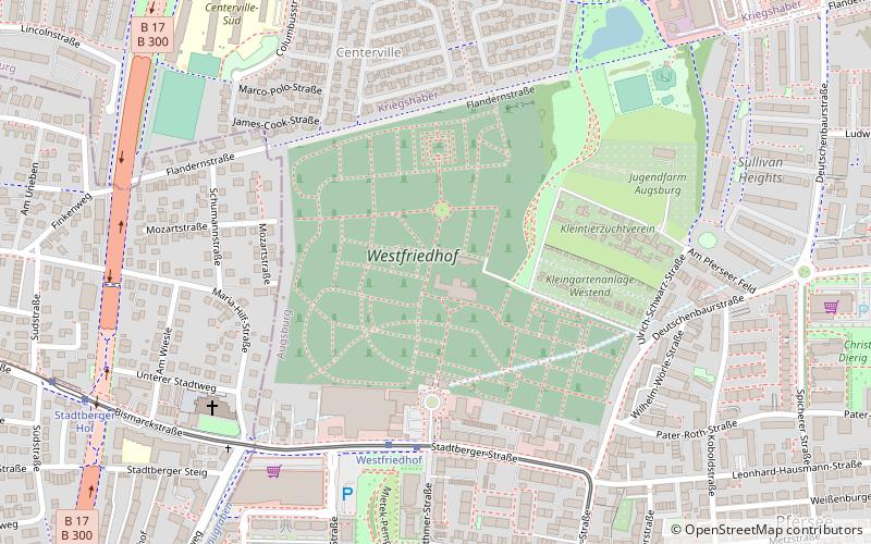 Westfriedhof location map
