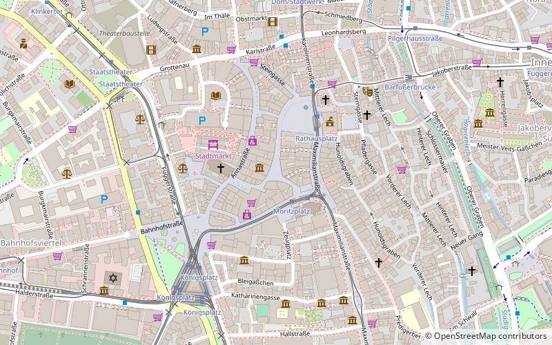 Fugger Stadtpalast location map