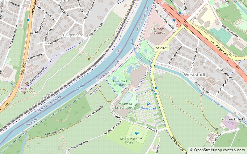 donaubad freibad ulm location map