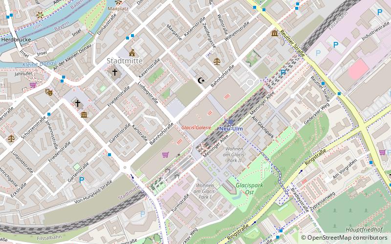 Glacis-Galerie location map