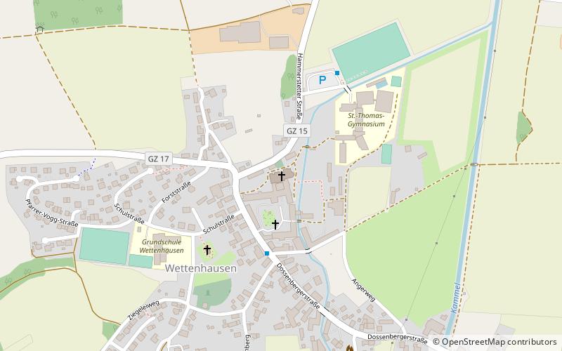 Wettenhausen Abbey location map