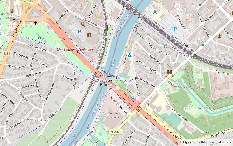 Donau-Welle location map