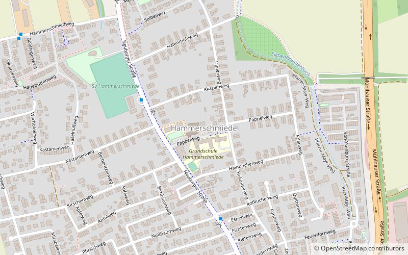 Augsburg-Hammerschmiede location map