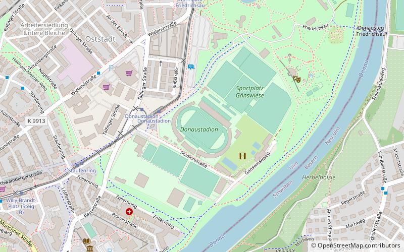 Donaustadion location map
