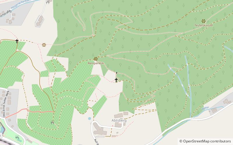Wayside cross location map