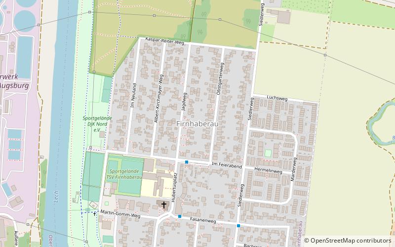 Augsburg-Firnhaberau location map