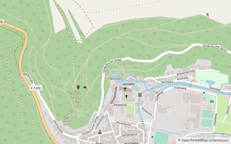 Blauhöhle location map