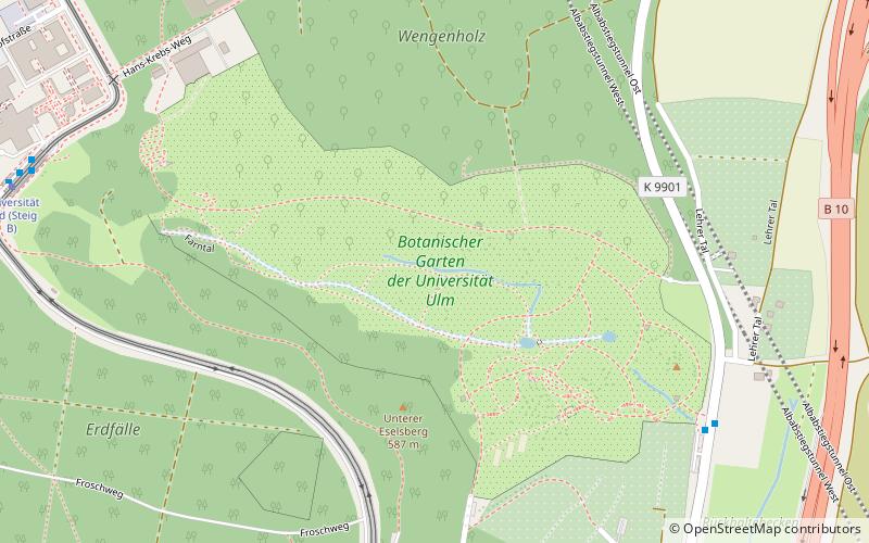 Botanischer Garten Ulm location map