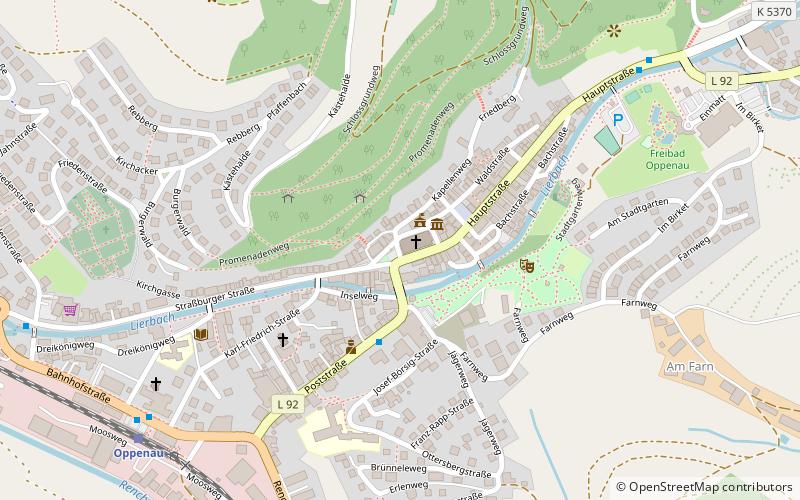 ev kirche oppenau location map