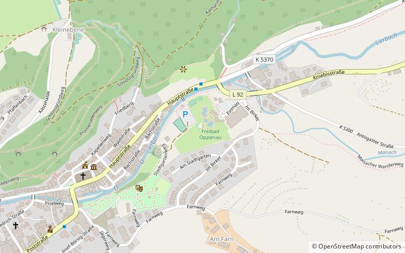 freibad oppenau location map