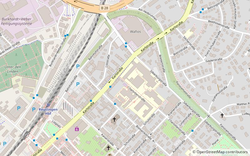 Sternwarte location map