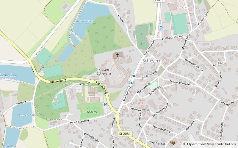 Scheyern Abbey location map