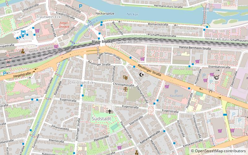 Landestheater Tübingen location map