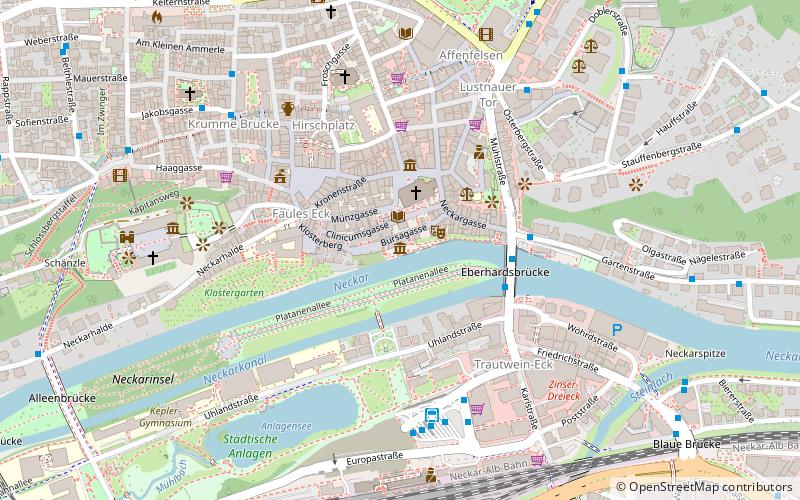 Hölderlinturm location map