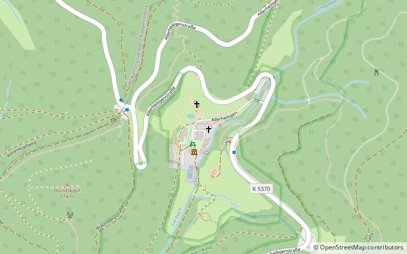 kloster allerheiligen oppenau location map
