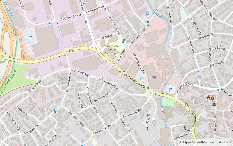 Kundenzentrum Stadtwerke Metzingen location map