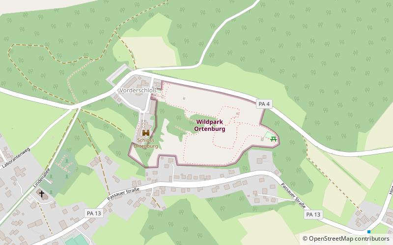 Wildpark Ortenburg location map