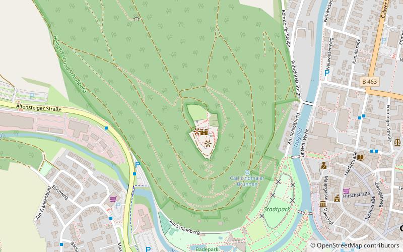 Hohennagold Castle location map