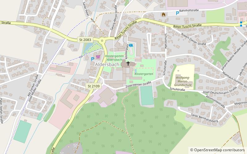 Aldersbach Abbey location map