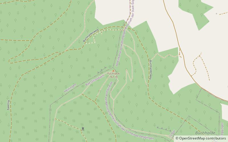 Fuchseck location map
