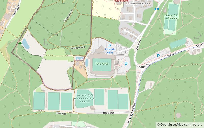 Voith-Arena location map