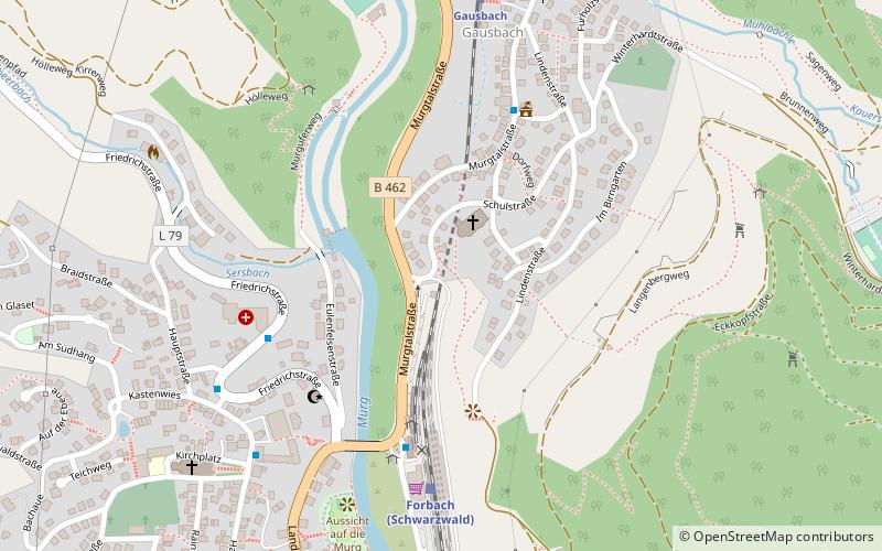 Murgtaltor Forbach location map