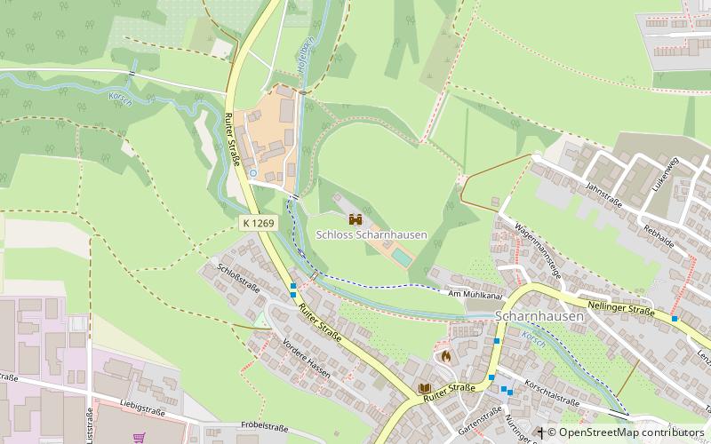 Lustschloss Scharnhausen location map