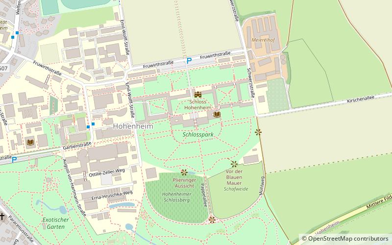 Schloss Hohenheim location map