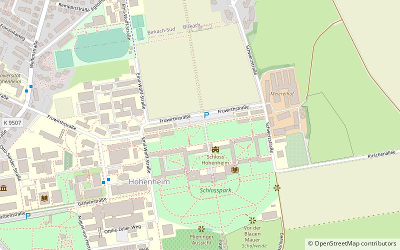 Universität Hohenheim location map