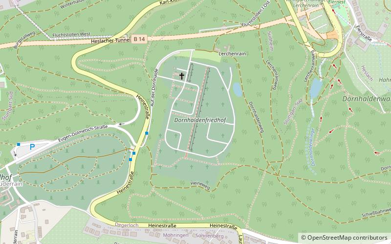 Dornhaldenfriedhof location map