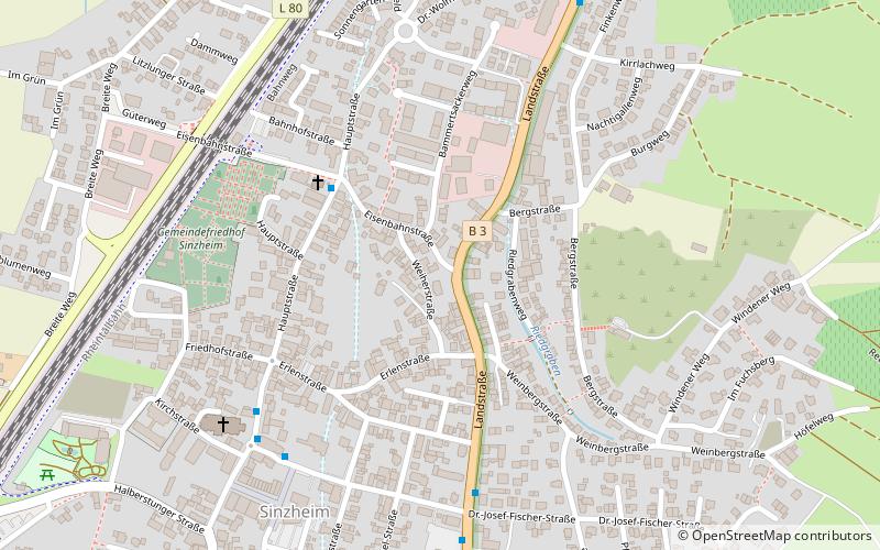 Sinzheim location map