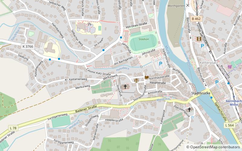 Storchenturm location map