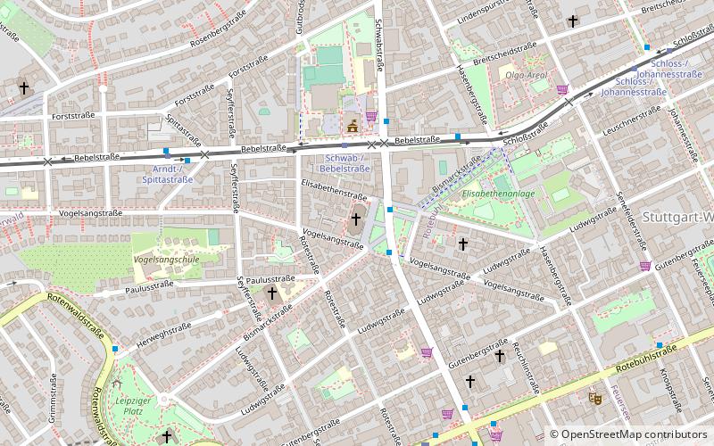 Elisabethenkirche location map
